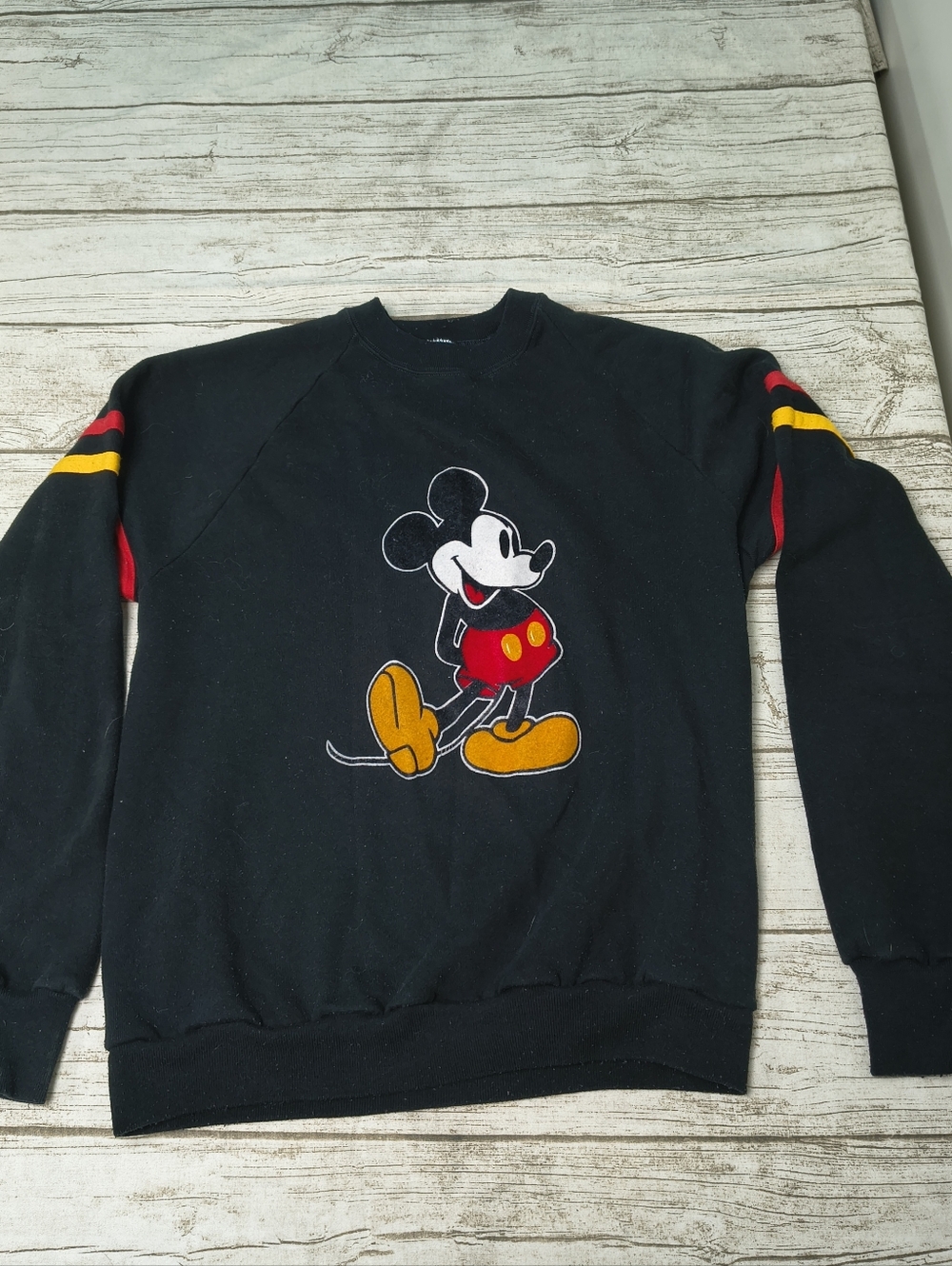 VTG 80s Disney Character Fashions Mickey Mouse Rare Vintage Crewneck Sweater XL